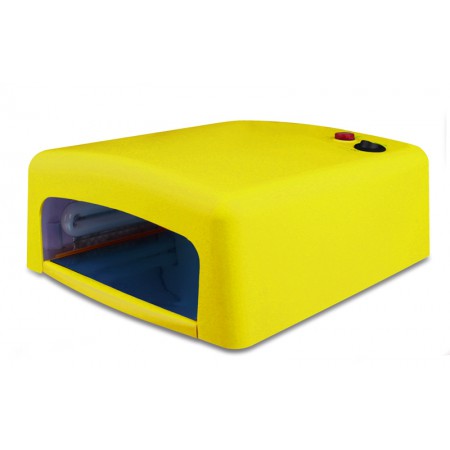 УФ лампа 36Ватт с таймером, жёлтый цвет