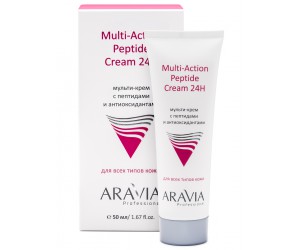 Мульти-крем с пептидами и антиоксидантным комплексом для лица ARAVIA Professional Multi-Action Peptide Cream, 50 мл