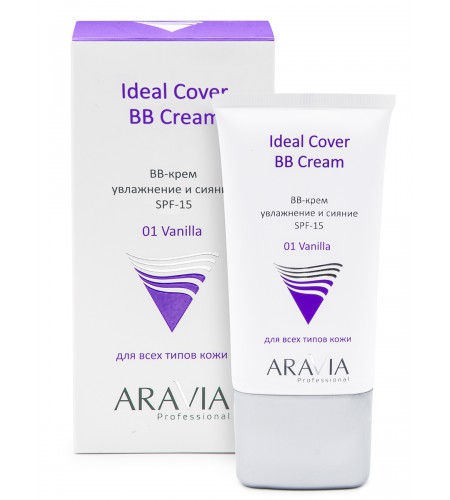 BB-крем увлажняющий ARAVIA Professional SPF-15 Ideal Cover BB-Cream, тон 01, туба 50 мл