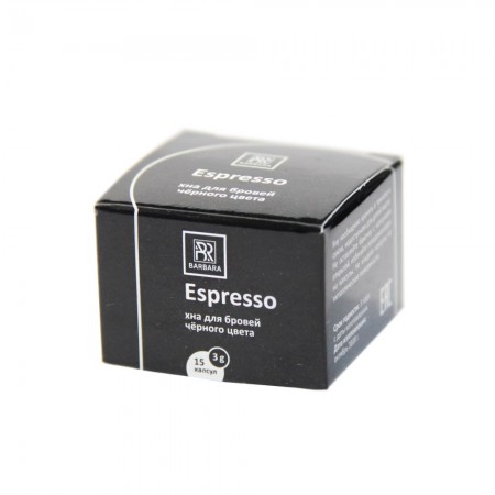 Хна для бровей Barbara черная "Espresso", 3 г