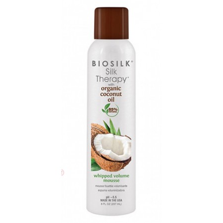 Мусс BioSilk Silk Therapy With Coconut Oil  - Whipped Volume Mousse 237 мл