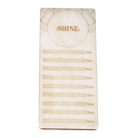 Планшет для ресниц elSHINE деревянный (размер S), 17*7,5 см
