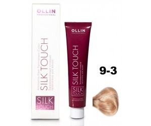 Безаммиачный стойкий краситель для волос OLLIN SILK TOUCH 9/3 блондин золотистый, 60 мл