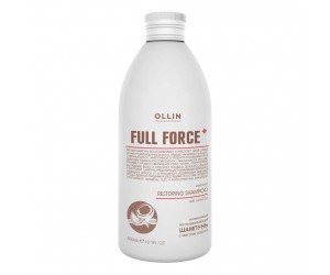 Интенсивный восстанавливающий шампунь с маслом кокоса OLLIN FULL FORCE, 300 мл