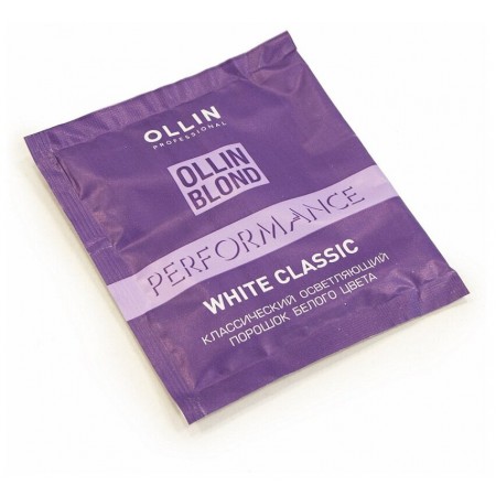 Классический осветляющий порошок белого цвета OLLIN BLOND PERFORMANCE White Classic, 30 г