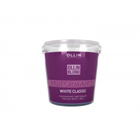 Классический осветляющий порошок белого цвета OLLIN BLOND PERFORMANCE White Classic, 500 г