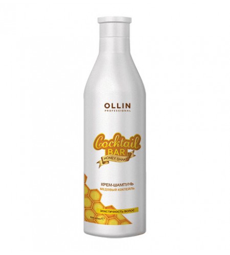 Крем-шампунь "Медовый коктейль" Эластичность волос OLLIN Cocktail BAR, 500 мл