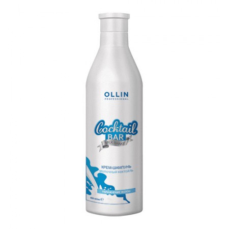 Крем-шампунь "Молочный коктейль" Увлажнение волос OLLIN Cocktail BAR, 500 мл