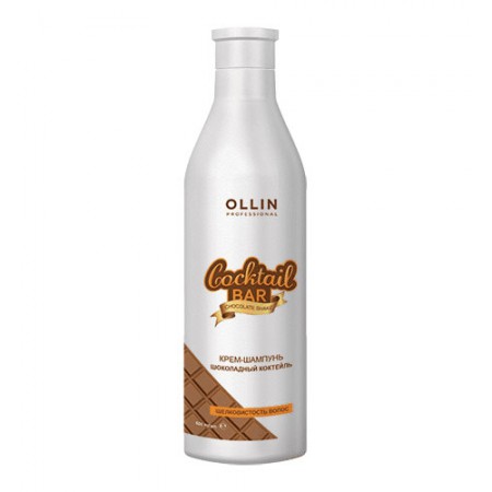 Крем-шампунь "Шоколадный коктейль" Шелковистость волос OLLIN Cocktail BAR, 500 мл
