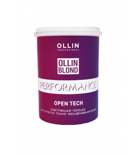 Осветляющий порошок для открытых техник обесцвечивания волос OLLIN BLOND PERFORMANCE Open Tech, 500 г