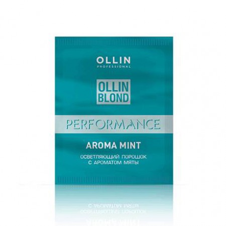 Осветляющий порошок с ароматом мяты OLLIN BLOND PERFORMANCE Aroma Mint, 30 г