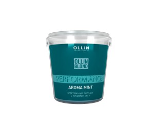 Осветляющий порошок с ароматом мяты OLLIN BLOND PERFORMANCE Aroma Mint, 500 г