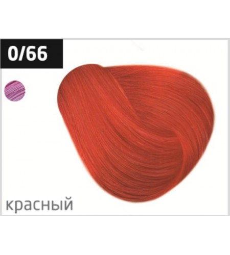 Перманентная крем-краска для волос OLLIN COLOR 0/66 корректор красный, 100 мл