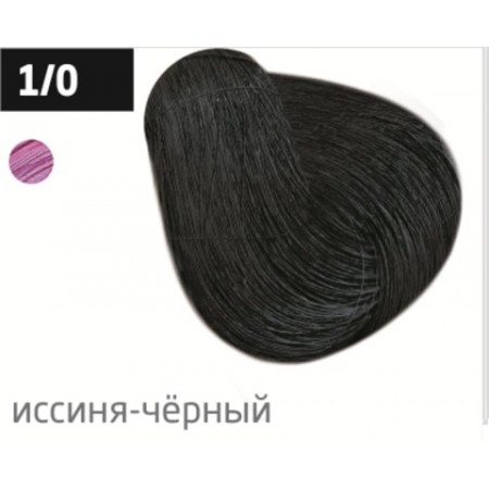 Перманентная крем-краска для волос OLLIN COLOR 1/0 иссиня-черный, 100 мл