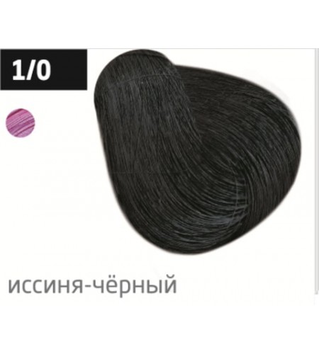 Перманентная крем-краска для волос OLLIN COLOR 1/0 иссиня-черный, 100 мл