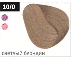 Перманентная крем-краска для волос OLLIN COLOR 10/0 светлый блондин, 100 мл