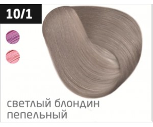 Перманентная крем-краска для волос OLLIN COLOR 10/1 светлый блондин пепельный, 100 мл