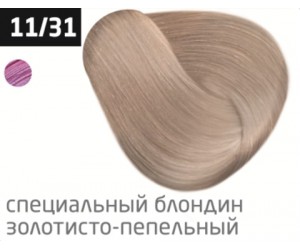 Перманентная крем-краска для волос OLLIN COLOR 11/31 специальный блондин золотисто-пепельный, 60 мл