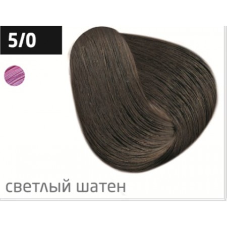 Перманентная крем-краска для волос OLLIN COLOR 5/0 светлый шатен, 100 мл
