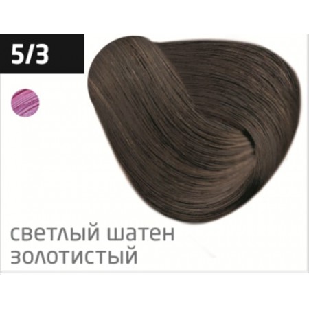 Перманентная крем-краска для волос OLLIN COLOR 5/3 светлый шатен золотистый, 100 мл