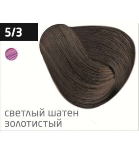 Перманентная крем-краска для волос OLLIN COLOR 5/3 светлый шатен золотистый, 100 мл