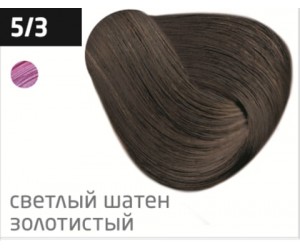 Перманентная крем-краска для волос OLLIN COLOR 5/3 светлый шатен золотистый, 60 мл
