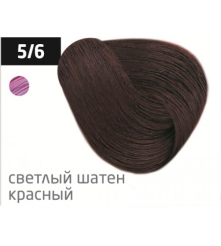 Перманентная крем-краска для волос OLLIN COLOR 5/6 светлый шатен красный, 60 мл