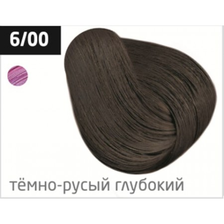 Перманентная крем-краска для волос OLLIN COLOR 6/00 темно-русый глубокий, 100 мл