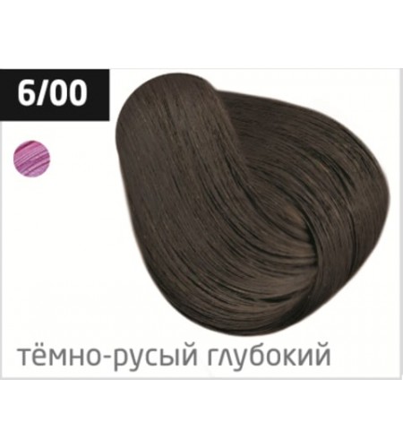 Перманентная крем-краска для волос OLLIN COLOR 6/00 темно-русый глубокий, 100 мл