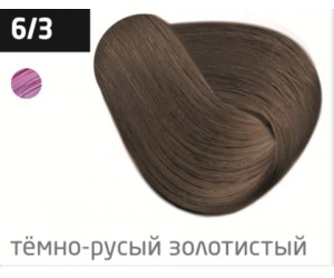 Перманентная крем-краска для волос OLLIN COLOR 6/3 темно-русый золотистый, 60 мл