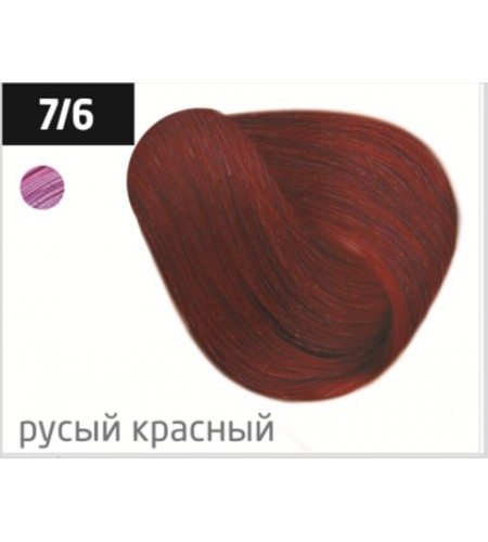Перманентная крем-краска для волос OLLIN COLOR 7/6 русый красный, 100 мл