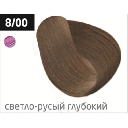 Перманентная крем-краска для волос OLLIN COLOR 8/00 светло-русый глубокий, 100 мл