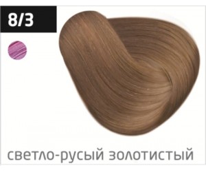 Перманентная крем-краска для волос OLLIN COLOR 8/3 светло-русый золотистый, 60 мл