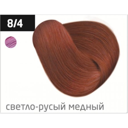 Перманентная крем-краска для волос OLLIN COLOR 8/4 светло-русый медный, 100 мл