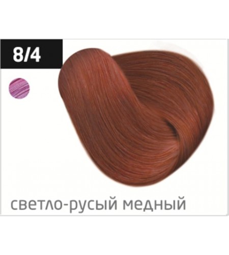 Перманентная крем-краска для волос OLLIN COLOR 8/4 светло-русый медный, 100 мл