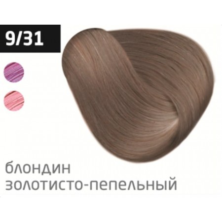 Перманентная крем-краска для волос OLLIN COLOR 9/31 блондин золотисто-пепельный, 60 мл
