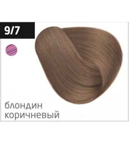 Перманентная крем-краска для волос OLLIN COLOR 9/7 блондин коричневый, 100 мл