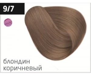 Перманентная крем-краска для волос OLLIN COLOR 9/7 блондин коричневый, 60 мл