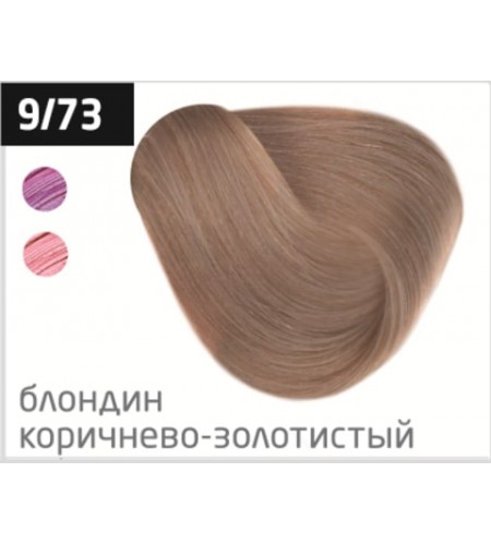 Перманентная крем-краска для волос OLLIN COLOR 9/73 блондин коричнево-золотистый, 100 мл