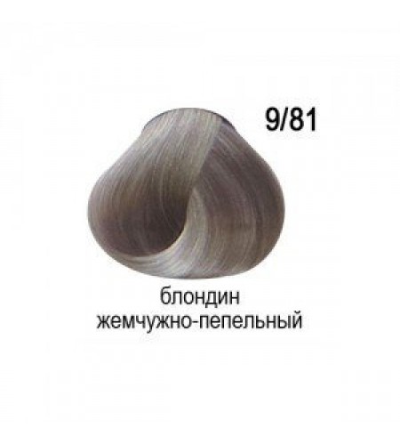 Перманентная крем-краска для волос OLLIN COLOR 9/81 блондин жемчужно-пепельный, 100 мл