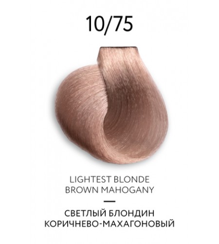 Перманентная крем-краска для волос OLLIN COLOR Platinum Collection 10/75, 100 мл