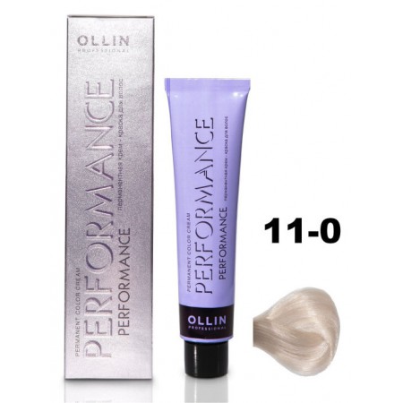 Перманентная крем-краска для волос OLLIN PERFORMANCE 11/0 специальный блондин натуральный, 60 мл