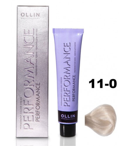 Перманентная крем-краска для волос OLLIN PERFORMANCE 11/0 специальный блондин натуральный, 60 мл