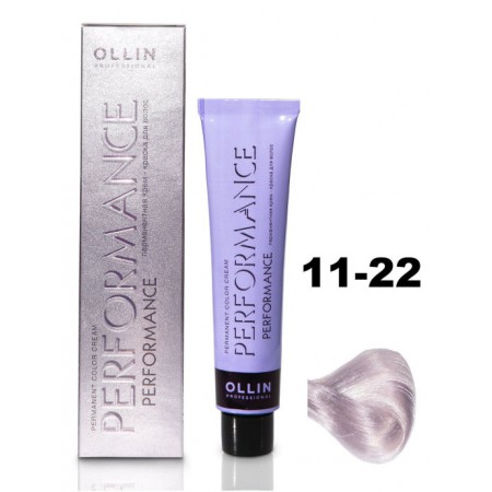 Перманентная крем-краска для волос OLLIN PERFORMANCE 11/22 специальный блондин фиолетовый, 60 мл