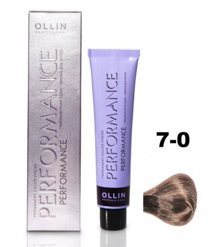 Перманентная крем-краска для волос OLLIN PERFORMANCE 7/0 русый, 60 мл