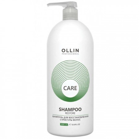 Шампунь для восстановления структуры волос OLLIN CARE (Restore Shampoo), 1000 мл