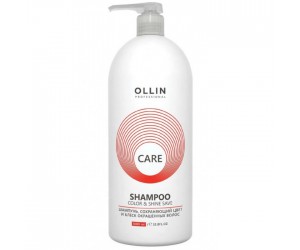 Шампунь, сохраняющий цвет и блеск окрашенных волос OLLIN CARE (Color&Shine Save Shampoo), 1000 мл