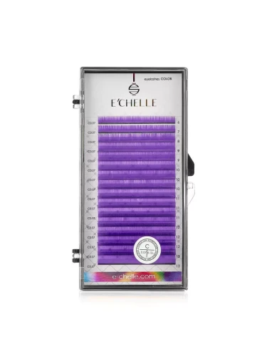 Ресницы E'CHELLE VIOLET, микс, 16 лент, C+, 0,07, 6-13мм