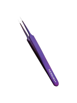 Пинцет прямой A Enigma (Purple metallic с ручной заточкой extra-sharp)