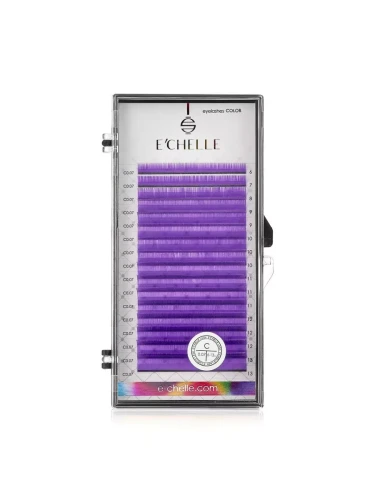 Ресницы E'CHELLE VIOLET, микс, 16 лент, D, 0,07, 6-13мм